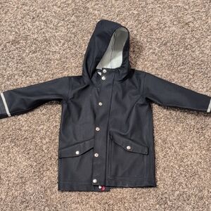 Hanna Andersson Blue Navy Kids Raincoat Reflective 100cm